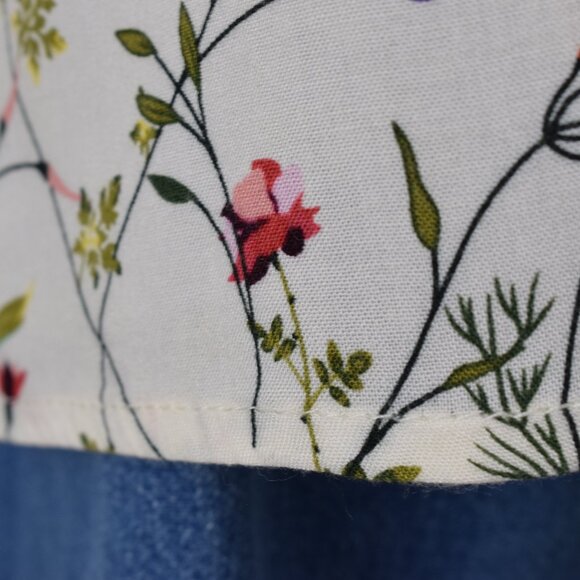 Just Living Rayon Floral Botanical Print Long Sleeves Blouse | size‎ S - Picture 7 of 9